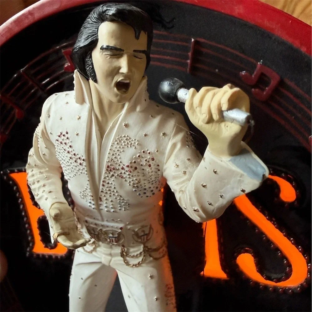 Bradford‎ Exchange Elvis Presley Lighted 3D Wall Plaque On Stage Hawaii